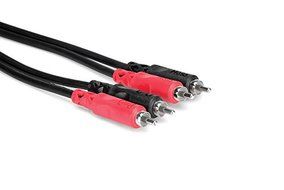 Hosa CRA-202 Dual RCA to Dual RCA Stereo Interconnect Cable, 6.6 feet N2