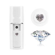 Chirisen Handy Nano Mister Facial Mist Spray Face Sprayer Beauty Skin Care Machine with USB Cable for face(White)