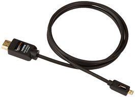 AmazonBasics High-Speed Micro-HDMI to HDMI Cable 2 Pack - 3.3 Feet (1 Meter) Supports Ethernet, 3D, and Audio... N4