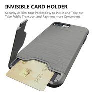 iPhone 7 Card Holder Case,Inspirationc Shockproof Anti-scratch Hard Shell Carrying Case Cover for iPhone 7 4.7...