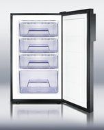 Summit FS408BL7ADA: Commercially listed ADA Compliant 20" wide counter height all-freezer, -20(degree) C capable... N2