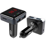 Car Bluetooth Charger, LESHP 4.0 Car Music FM Player Dual USB Charger Support APP Control N9