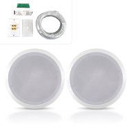 Pyle Home PHSKIT8 300-Watt 8-Inch Dual In-Ceiling Speaker /Volume Control/Speaker Wall Plate/Wiring Combo Speaker... N8