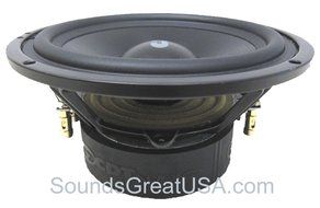 6.5" CDT Audio HD-6MDVC Dual 4 Ohm Audiophile Subwoofers can be wired for 2 Ohms N3