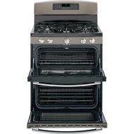GE JGB850EEFES 30" Slate Gas Sealed Burner Double Oven Range N7
