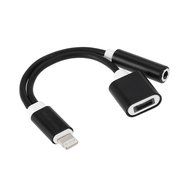 Dreamvasion 2 in 1 Lightning to 3.5mm Headphone Audio Adapter, [Aluminum alloy] 8Pin Lightning Port to 3.5mm Port... N2