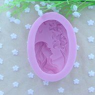 Sher Beautiful Faery Soap Mold Fondant Cake Chocolate Silicone Mold, Decoration Tools Bakeware N4