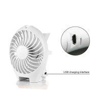 LIPPO Household USB Fan Portable Summer Cooling Fan 2-way Powered Convenient Mini Cooler (Palm-Leaf 183, Black) N6