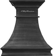 Zinc Vent Hood Wall Mount (dark hammered, 54") N2