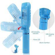 Rechargeable Fans Portable &amp; Foldable Handheld Mini Fan Battery Operated Cooling Fan with 18650 Battery, Electric... N5