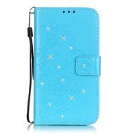 Spritech(TM) Pu Leather Bling Phone Case For LG G Stylo 2 LS775/LG Stylus 2 K520,Handmade Crystal Accessary Flower... N5