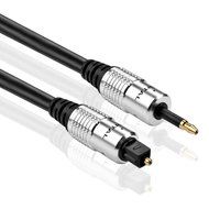 TNP Premium Mini Toslink to Toslink Digital Optical Audio Cable (10 Feet) - Standard Toslink to Mini Toslink Male... N3