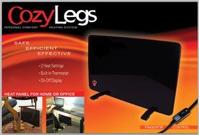 Cozy Products CL-2 Cozy Legs Flat Panel Space Heater Office Desk 200W, Black N2