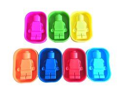 Medium-sized Figure Lego Ice Tray Silicone Cake Jelly Mold Candy Mold 7 Pack N4