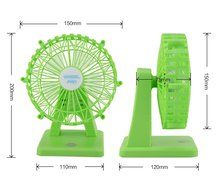 Number-One Portable Fan Sky Wheel Shaped Mini USB Rechargeable Fan Desk Table Fans Electric Personal Fan Adjustable... N2