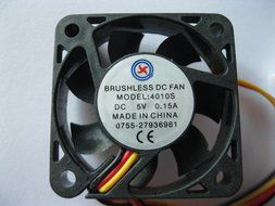 2 pcs Brushless DC Cooling Fan 5V 4010S 7 Blades 3 wire 40x40x10mm Sleeve-bearing Skywalking