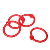 SODIAL(R) 20pcs Diameter Scrapbook Book Ring - Red