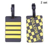 Nasis Cute Travelling Luggage Tag/ID Holder AL9012 pack of 2 (AL9012-2)