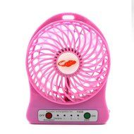 ReFeng Personal Battery Operated Fan Rechargeable with LED Light, Quiet (Green) N3