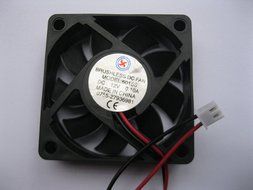 2 pcs Brushless DC Cooling Fan 12V 6015S 9 Blades 2 wire 60x60x15mm Sleeve-bearing Skywalking