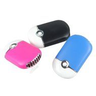 LOHOME&reg; Portable USB Rechargeable Mini Bladeless Handheld Air Conditioning Fan (Black) N4