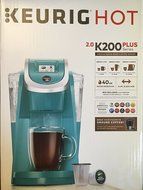 Keurig 2.0 K200 Plus Series Single Serve Plus Coffee Maker Brewer (Newest Model) Turquoise