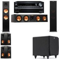 Klipsch RP-280F Tower Speakers-SDS12-5.1-Onkyo TX-NR838