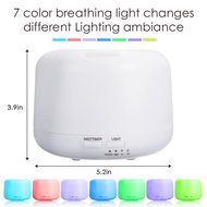 300ml Cool Mist Humidifier Ultrasonic Aroma Essential Oil Diffuser for Office Home Bedroom Living Room Study Yoga...