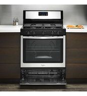 WHIRLPOOL RANGES, OVENS &amp; COOKTOPS 1028767 30&quot; 4.4 cu.ft. Single Oven Free-Standing Gas Range, Black N3