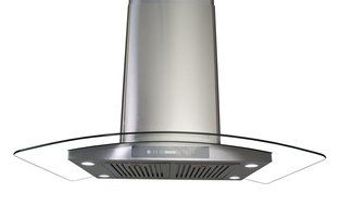 Golden Vantage Stainless Steel 36" Euro Style Ventless/Ductless Island Mount Remote Range Hood LED Screen GVAIS3... N2