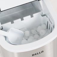 Della Portable Ice Maker Easy-Touch Buttons Digital 2 Selectable Cube Sizes - Up To 26 LBS of Ice Daily N9