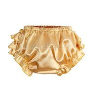 Baby Girls Infant Toddler Satin Ruffle Bloomers Pants Diaper Nappy Cover 3-24M