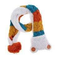 Baby Toddler Winter Beanie Warm Hat Hooded Scarf Earflap Knitted Cap Girls Boys N14
