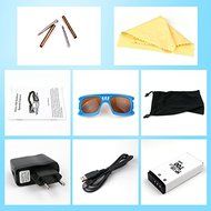 Waterproof Sun Glasses Hidden Camera Sunglasses Video DVR Cam AT80 Full HD 1080P 5.0MP Eyewear Goggles for Sport... N7