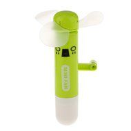 Portable Hand Crank Mini Fan without Battery for Kids Toy -Green