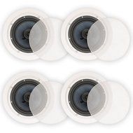 Blue Octave BDC62 In Ceiling 6.5&quot; Speakers 2 Way Home Theater Surround Sound 2 Pair Pack