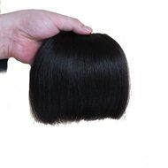 Yaheeda Women Bang Wig Synthetic Clip-in Hair Bang Forehead Bang Short Straight Hair Extension