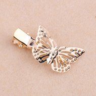 Oligex(TM) Fashion Girls Headwear Shiny Metal Gold Hair Butterfly Clips Hairpin Barrette Women Hair Accessories...