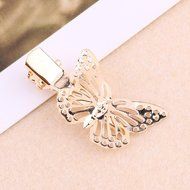 Oligex(TM) Fashion Girls Headwear Shiny Metal Gold Hair Butterfly Clips Hairpin Barrette Women Hair Accessories... N2