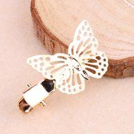Oligex(TM) Fashion Girls Headwear Shiny Metal Gold Hair Butterfly Clips Hairpin Barrette Women Hair Accessories... N3