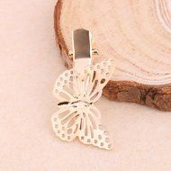 Oligex(TM) Fashion Girls Headwear Shiny Metal Gold Hair Butterfly Clips Hairpin Barrette Women Hair Accessories... N4