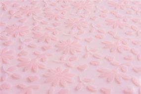 Food Grade Silicone Embossing Mat for Fondant Cake Tool Floral Print 20inch N2