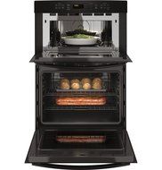 GE JT3800DHBB 30" Black Electric Combination Wall Oven N7