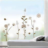 Saver Removable Brown Flowers And Plants Wal Sticker Room Decor Sticker