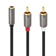 DiGiYes&reg; 3.28 Feet（1M) 3.5mm Female to 2RCA Male Stereo Audio Adapter Cable Gold Plated for Smartphones / MP3... N5