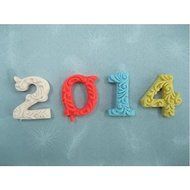 Sher Large Size 0-9 Numbers Shaped Fondant Cake Chocolate Silicone Mold N3