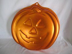 Wilton Orange Cake Pan Jack O Lantern Pumpkin Halloween Shape #2105-2059 N2