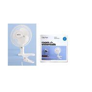 2- Speed Clip Fan, 6 Inch, White, Adjustable Head
