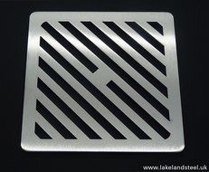 6 inch Square Stainless Steel solid metal steel Gully Grid Heavy Duty Drain Cover grate like cast iron, stronger...