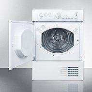 Summit TCL73XNA 24" Front Load Dryer With 16 Dry Programs Stainless Steel Drum Start/Pause Function Reversible... N3